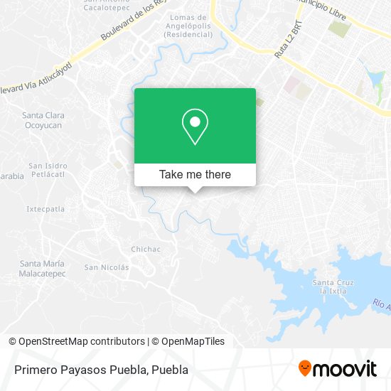 Primero Payasos Puebla map