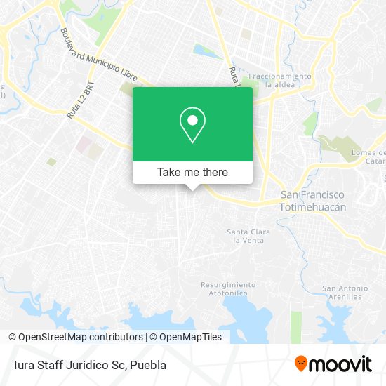Iura Staff Jurídico Sc map