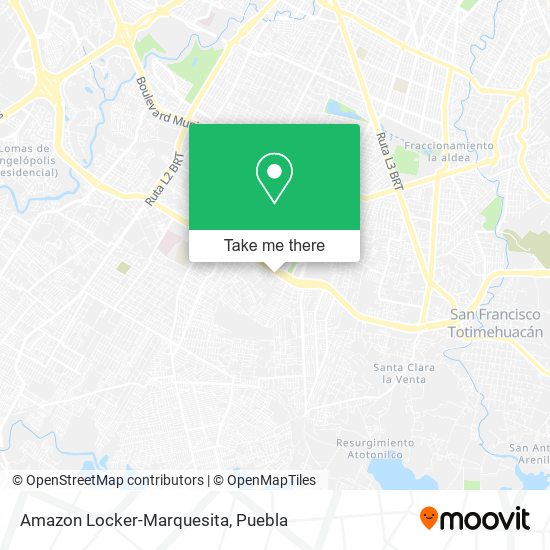 Mapa de Amazon Locker-Marquesita