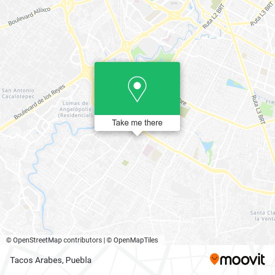 Mapa de Tacos Arabes