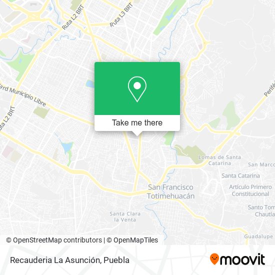 Recauderia La Asunción map