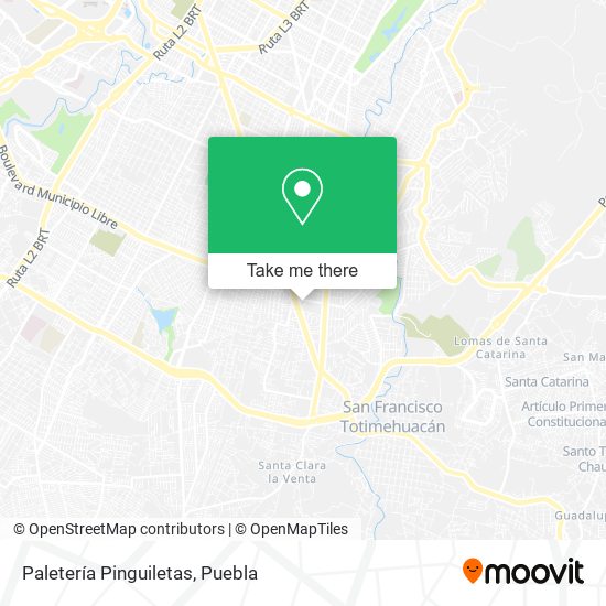 Paletería Pinguiletas map