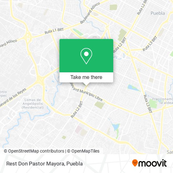 Rest Don Pastor Mayora map