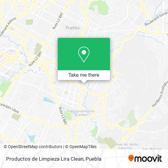 Mapa de Productos de Limpieza Lira Clean