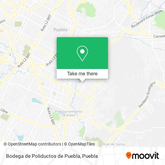 Bodega de Poliductos de Puebla map