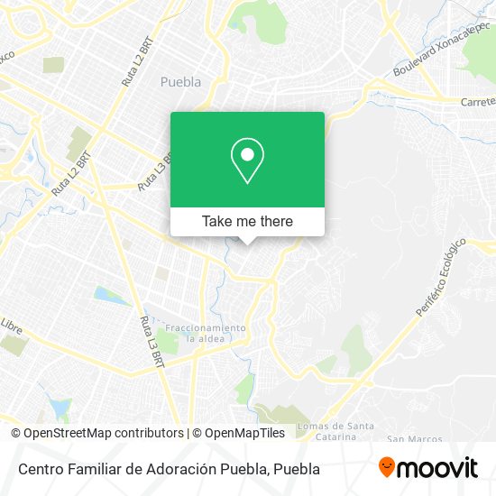 Centro Familiar de Adoración Puebla map