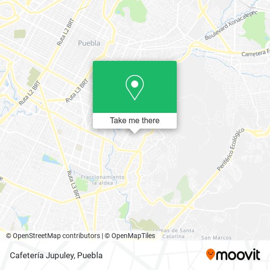 Mapa de Cafetería Jupuley