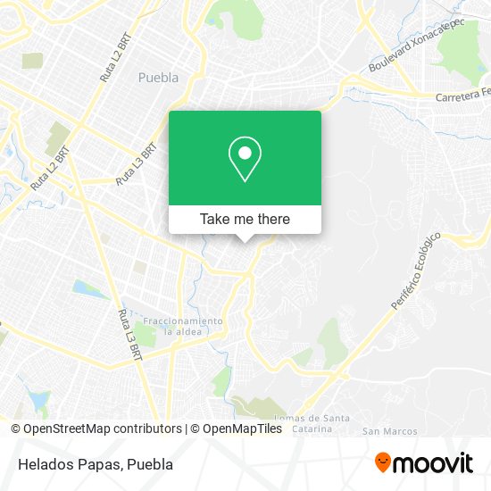 Helados Papas map