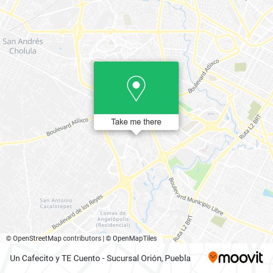 Un Cafecito y TE Cuento - Sucursal Orión map