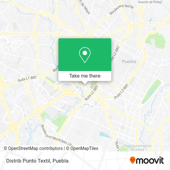 Distrib Punto Textil map
