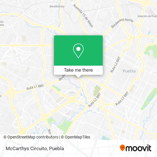 McCarthys Circuito map