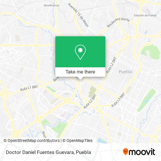Doctor Daniel Fuentes Guevara map