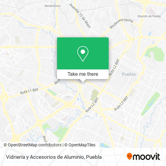 Vidriería y Accesorios de Aluminio map