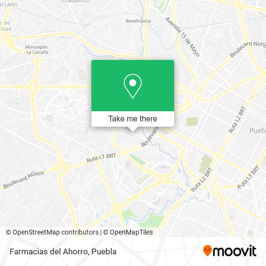 Farmacias del Ahorro map