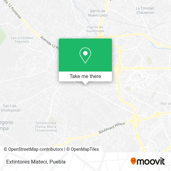 Extintores Mateci map
