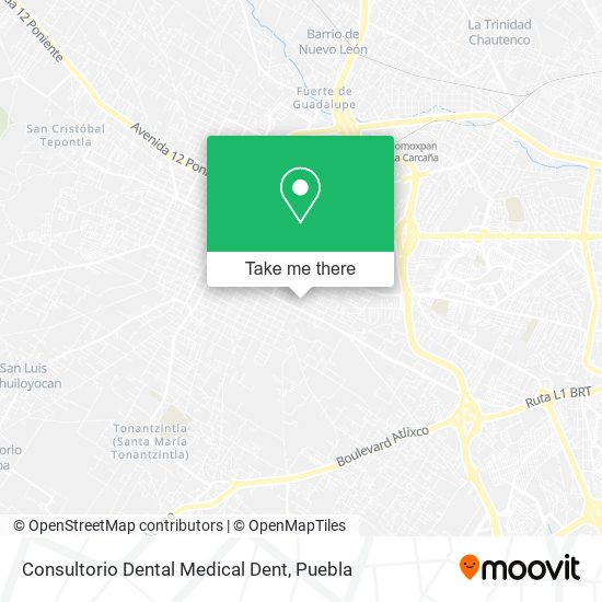 Mapa de Consultorio Dental Medical Dent