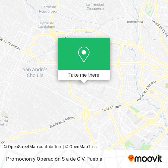Promocion y Operación S a de C V map