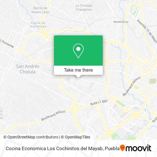 Cocina Economica Los Cochinitos del Mayab map