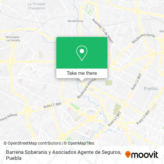 Mapa de Barrena Soberanis y Asociados Agente de Seguros