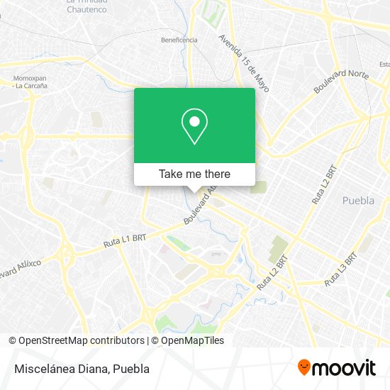 Mapa de Miscelánea Diana