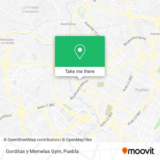 Gorditas y Memelas Gym map