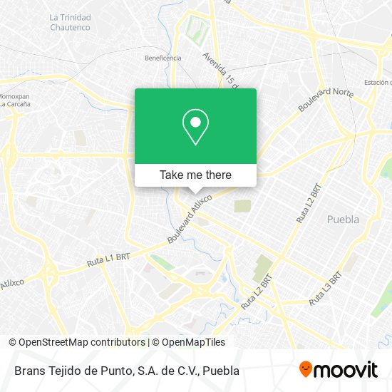 Brans Tejido de Punto, S.A. de C.V. map