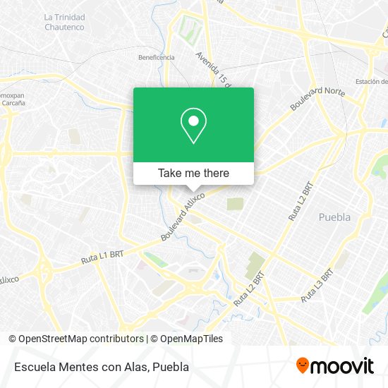 Escuela Mentes con Alas map