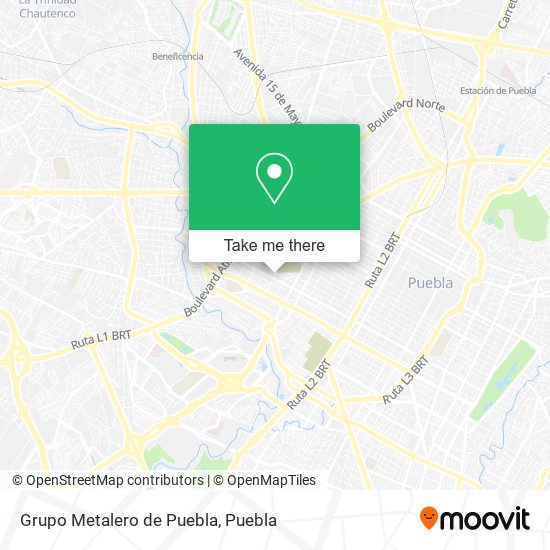 Mapa de Grupo Metalero de Puebla