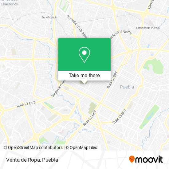 Venta de Ropa map