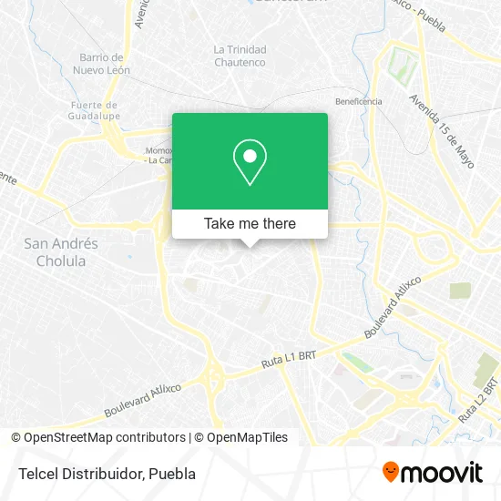 Telcel Distribuidor map