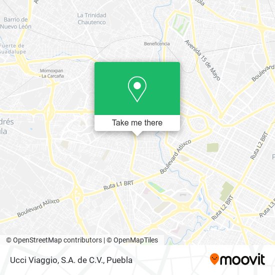 Ucci Viaggio, S.A. de C.V. map