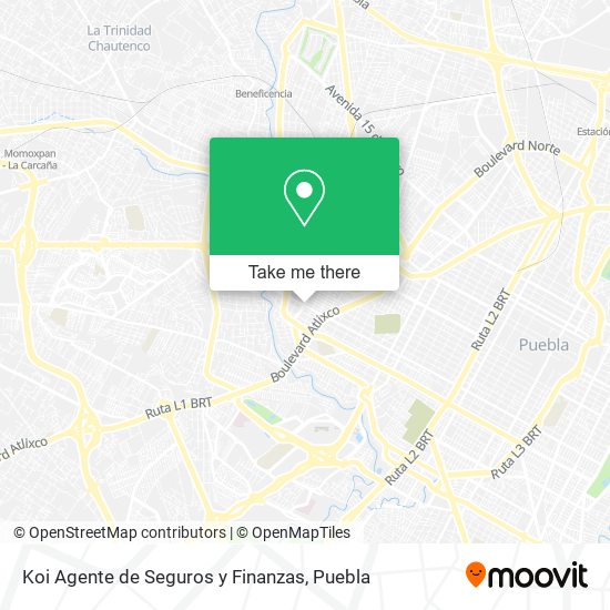 Mapa de Koi Agente de Seguros y Finanzas