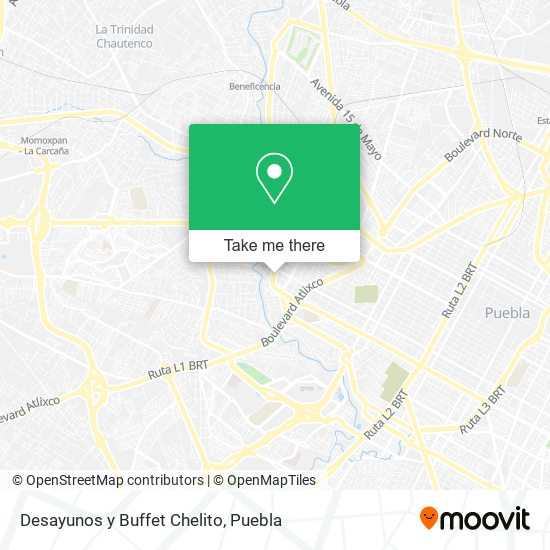 Desayunos y Buffet Chelito map