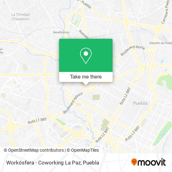 Mapa de Workósfera - Coworking La Paz