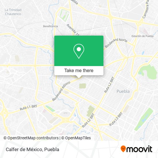 Mapa de Calfer de México