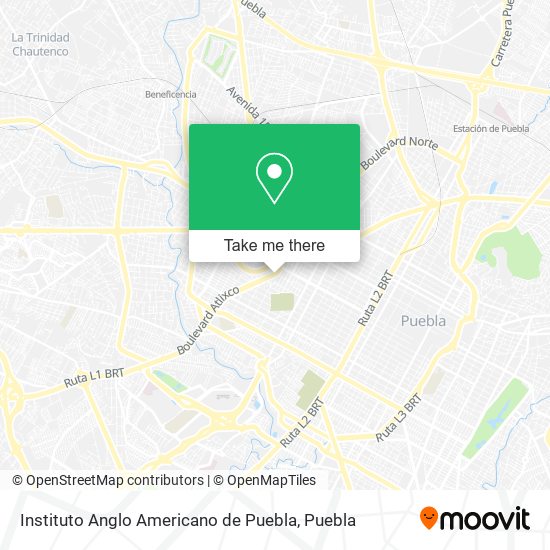 Mapa de Instituto Anglo Americano de Puebla