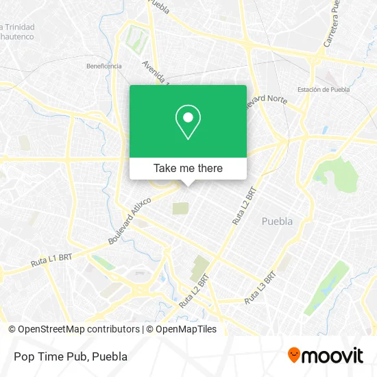 Pop Time Pub map