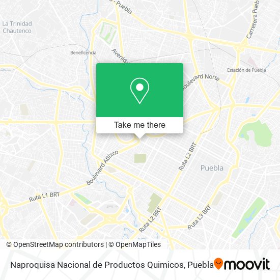 Naproquisa Nacional de Productos Quimicos map