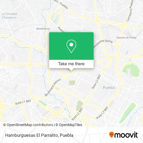 Hamburguesas El Parralito map