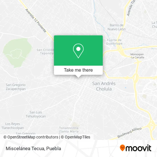 Mapa de Miscelánea Tecua