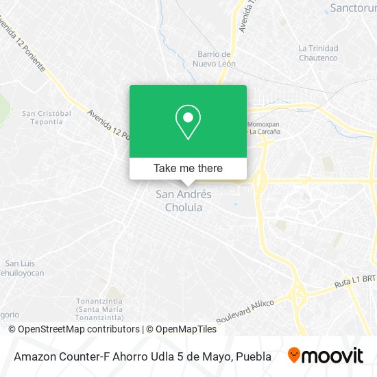 Amazon Counter-F Ahorro Udla 5 de Mayo map