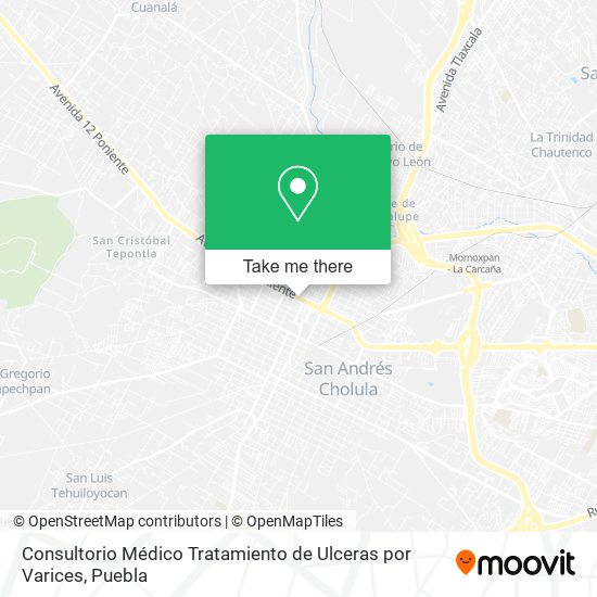 Mapa de Consultorio Médico Tratamiento de Ulceras por Varices