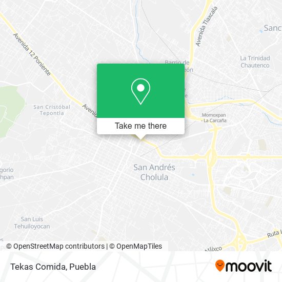 Mapa de Tekas Comida
