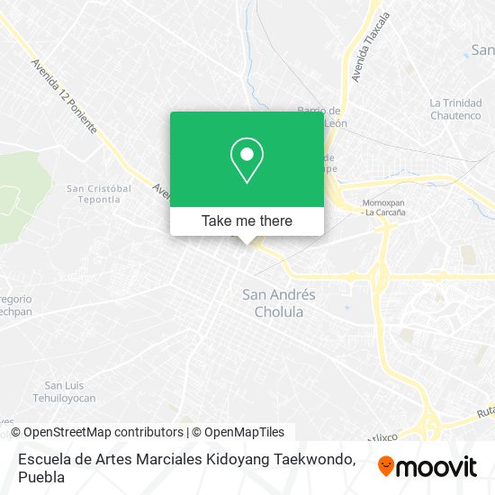 Escuela de Artes Marciales Kidoyang Taekwondo map