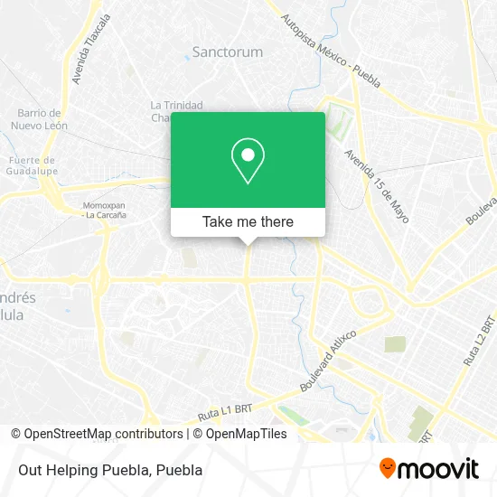 Out Helping Puebla map