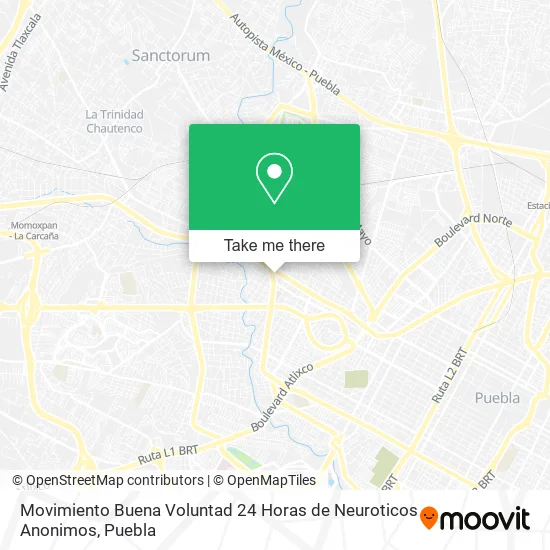 Mapa de Movimiento Buena Voluntad 24 Horas de Neuroticos Anonimos