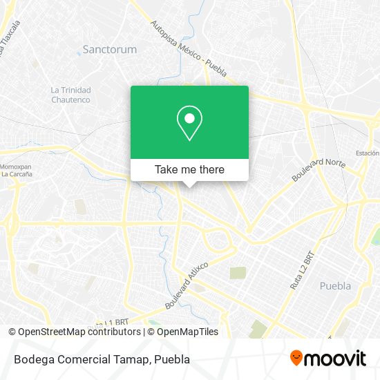 Bodega Comercial Tamap map