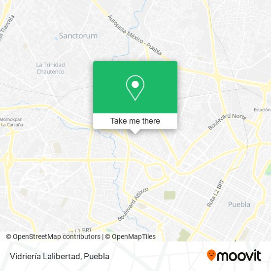 Mapa de Vidriería Lalibertad