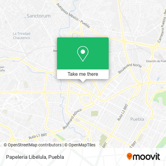 Papeleria Libélula map