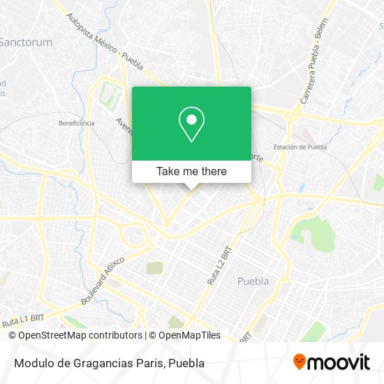 Mapa de Modulo de Gragancias Paris